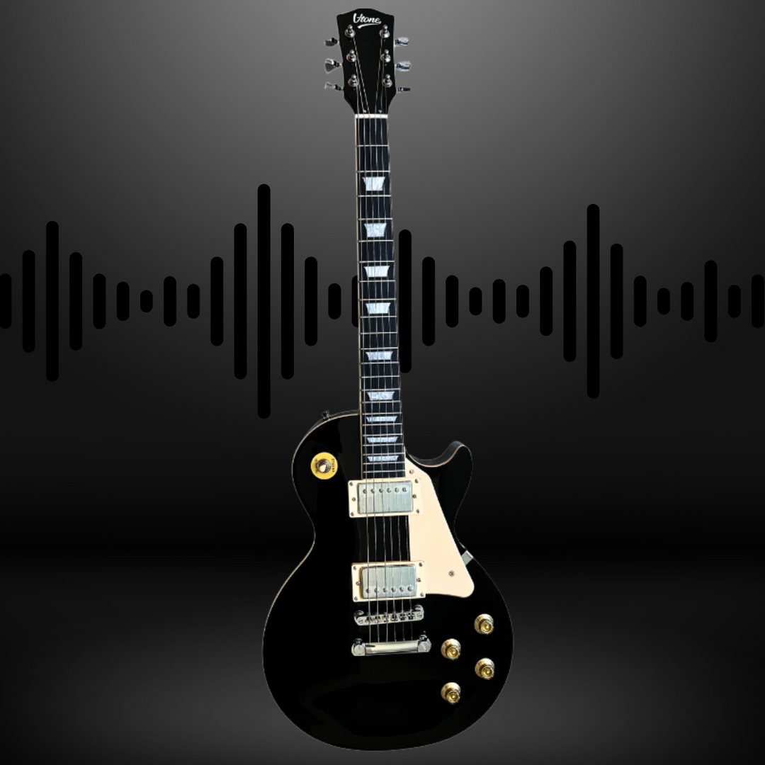 V-TONE VLP1 BK Chitarre elettrica 4/4 Les Paul HH – Black Gloss