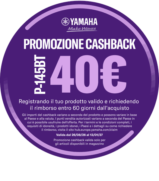 Cashback Yamaha: ricevi 40 € – scopri come