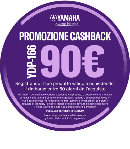 Cashback Yamaha: ricevi 90 € – scopri come